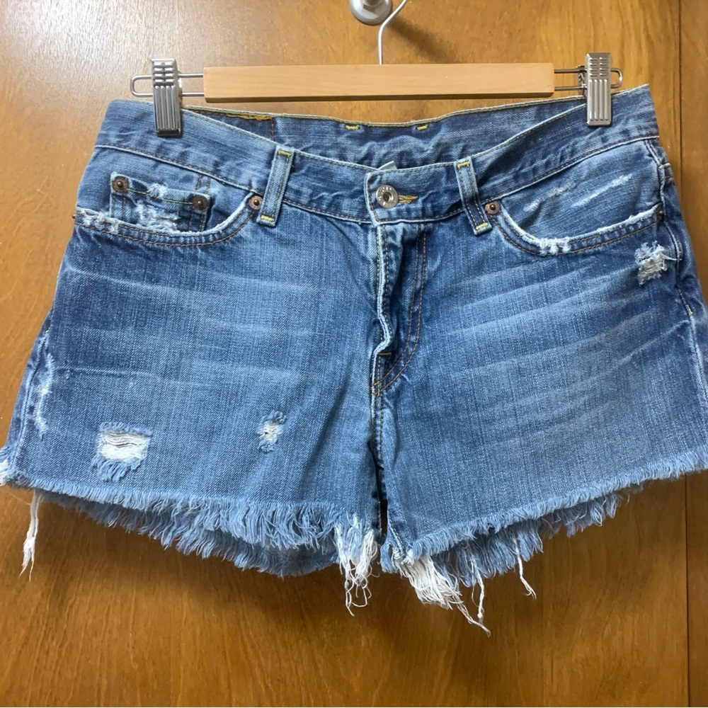 LUCKY BRAND SHORTS DUNGAREES SZ 28